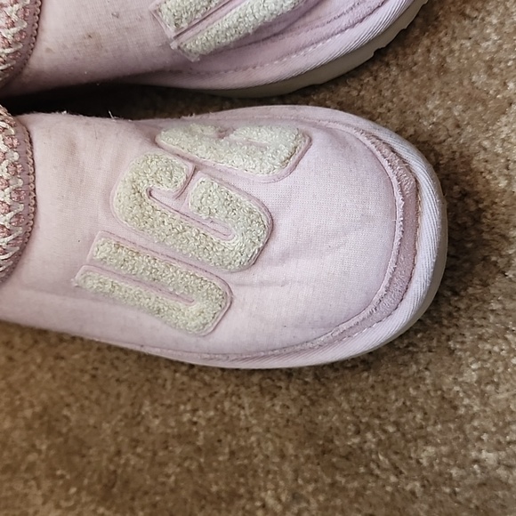 UGG Tasman Fur Jersey Cozy Slippers Pink Mist - Picture 2 of 16